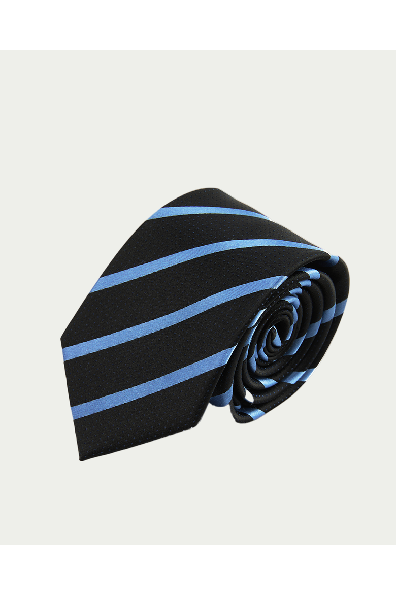 Skyline Striped Silk Jacquard Tie, Main, color, Black