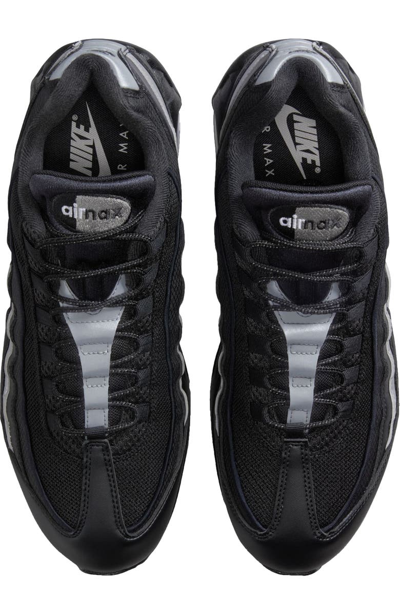 Nike Air Max 95 Sneaker, Alternate, color, Black/ Metallic Silver