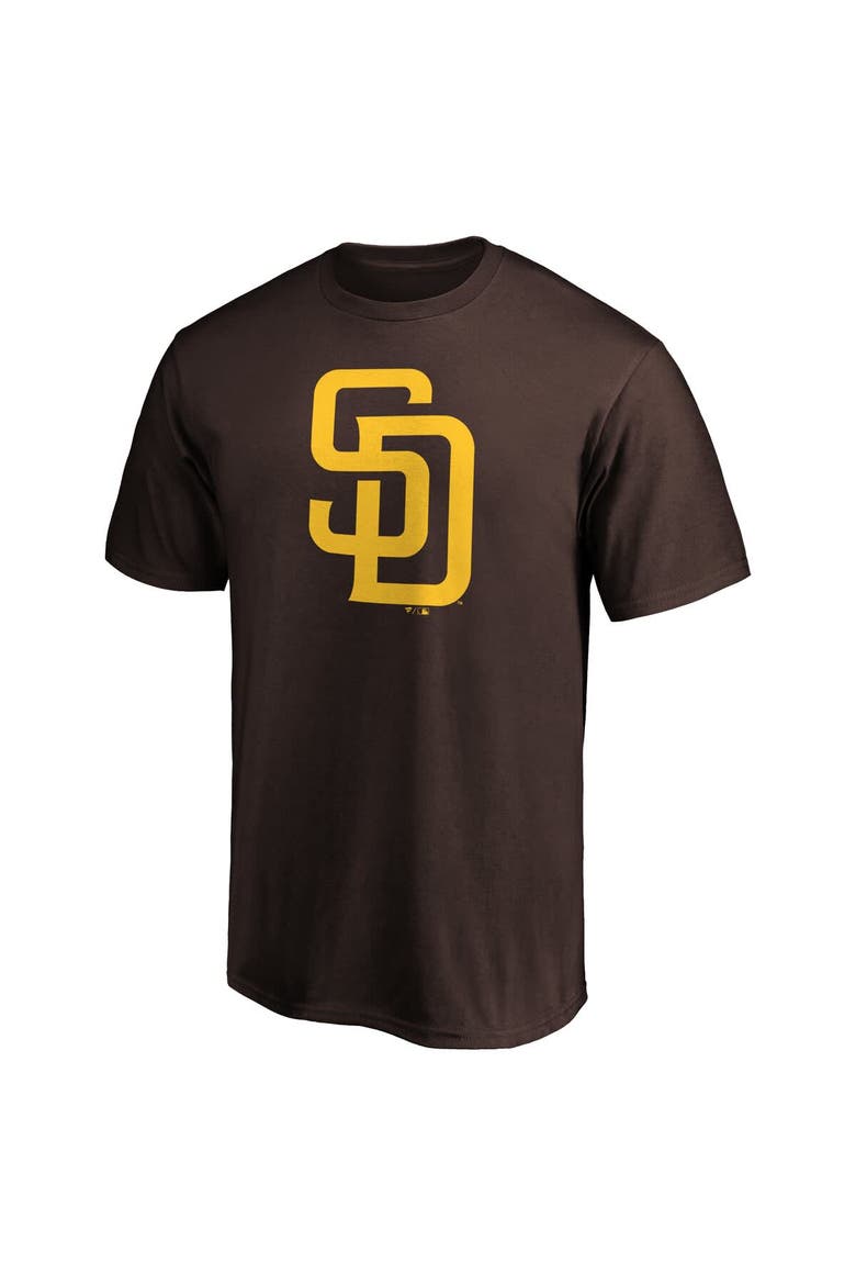 Men's Profile Brown San Diego Padres Big & Tall Primary Logo T-Shirt, Alternate, color, Brown