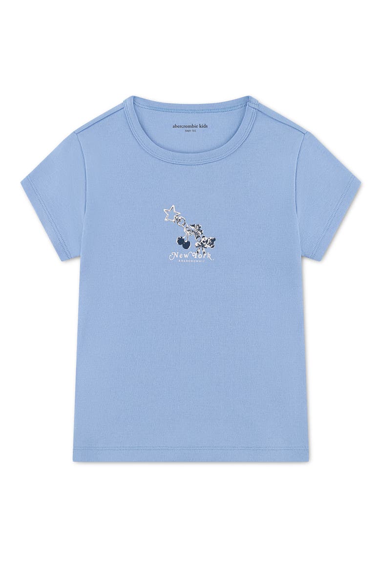 Kids' Keychain Graphic Baby Tee, Main, color, VISTA BLUE