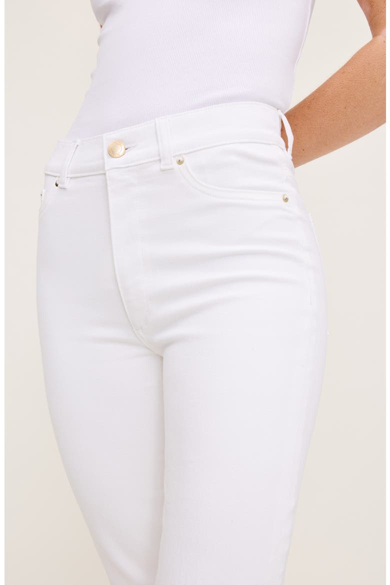 Halle Straight Leg High Rise Instasculpt Jeans, Alternate, color, WHITE DL AIRBRUSHED