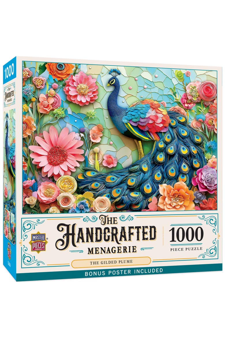 The Gilded Plume 1000 Piece Puzzle, Main, color, Multicolor
