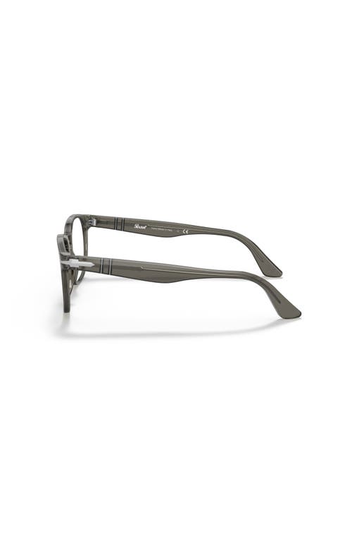Persol 52mm Round Optical Glasses In Black