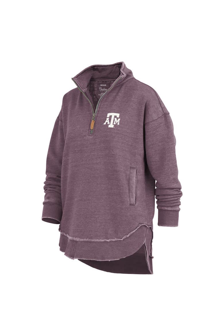 Women's Pressbox Maroon Texas A&M Aggies Northfork Sojourn Poncho Quarter-Zip Sweatshirt, Alternate, color, Maroon