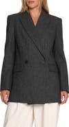 Belle & Bloom Big Brother Talk Double Breasted Wool Blend Blazer