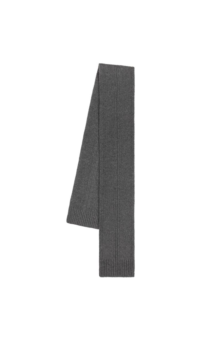 Echo Chunky Rib Scarf, Main, color, Charcoal