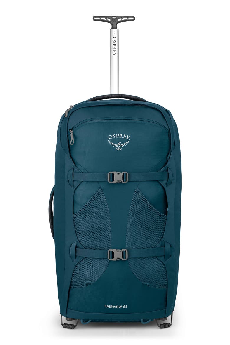 Fairview® 65-Liter Wheeled Travel Backpack, Main, color, NIGHT JUNGLE BLUE