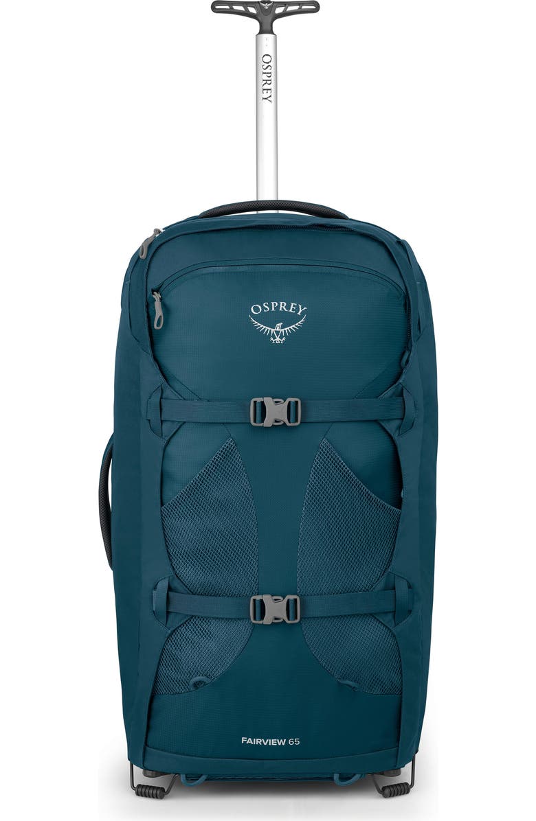 Osprey Fairview<sup>®</sup> 65-Liter Wheeled Travel Backpack, Main, color, Night Jungle Blue