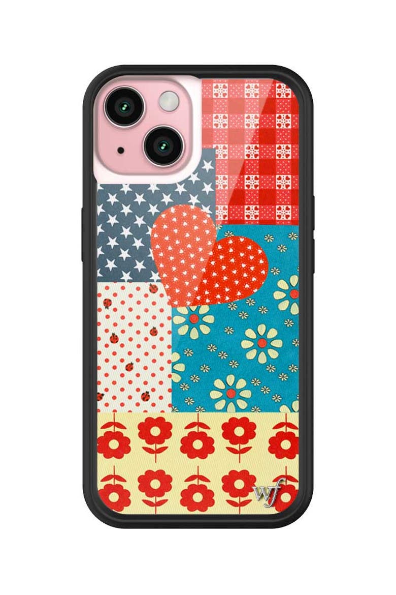 Flower Patch iPhone Case, Alternate, color, Red