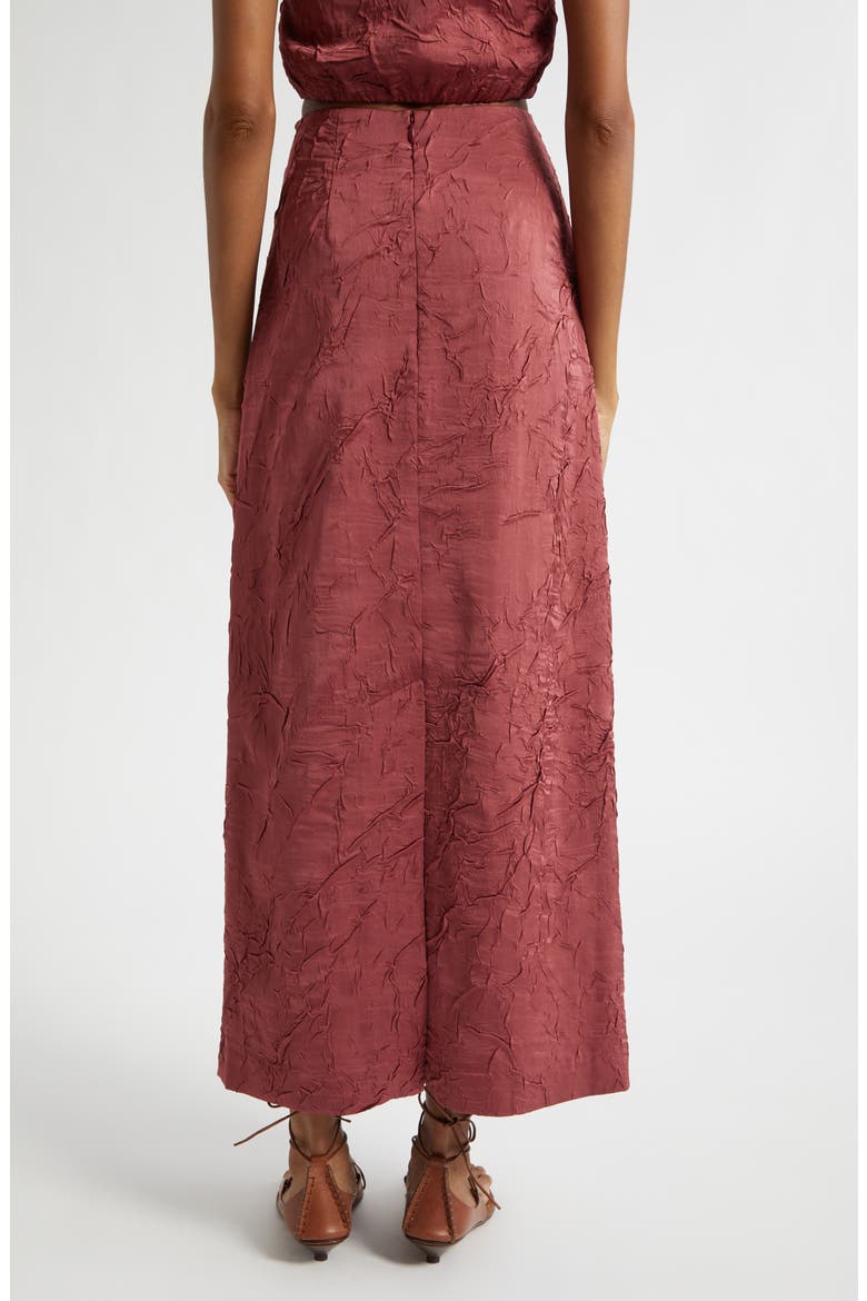 Inez Texture Maxi Skirt, Alternate, color, FIG
