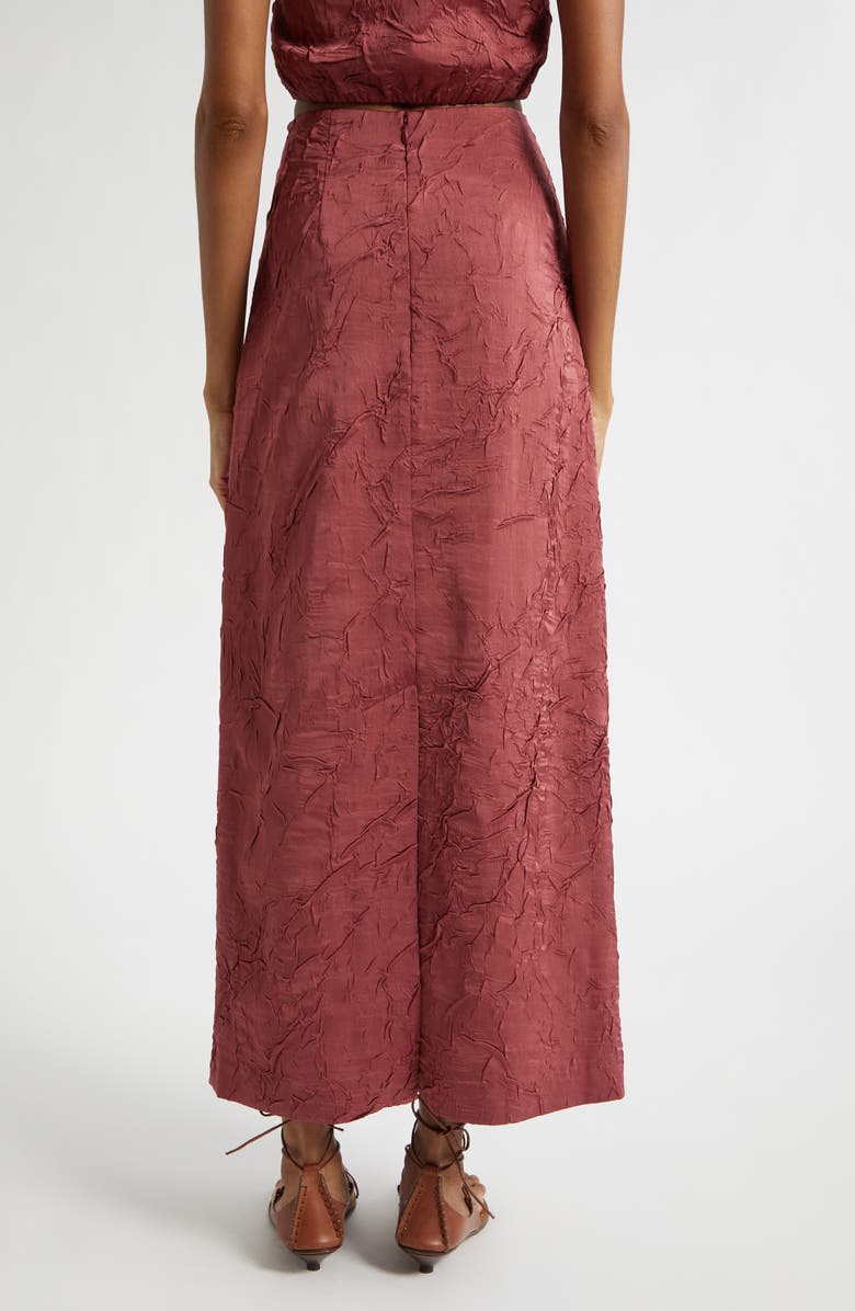 Ulla Johnson Inez Texture Maxi Skirt, Alternate, color, Fig