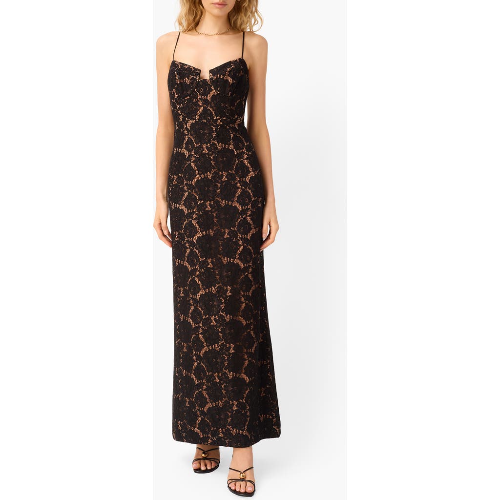 Cami Nyc Rosaria Lace Gown In Black