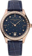 FREDERIQUE CONSTANT Classic Leather Strap Watch, 36mm