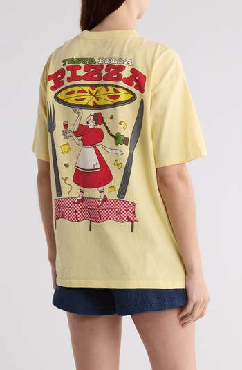 Pizza Party Organic Cotton Graphic T-Shirt