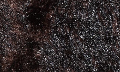 Emporio Armani Faux Fur Jacket In Brown
