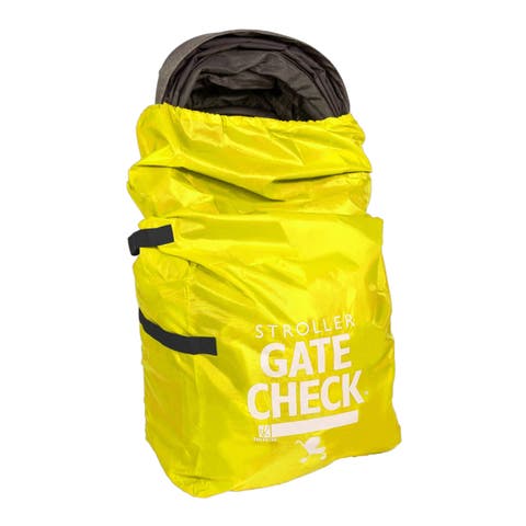 J.L. Childress Gate Check Bag for Single & Double Strollers, Neon Yellow, Height 46"