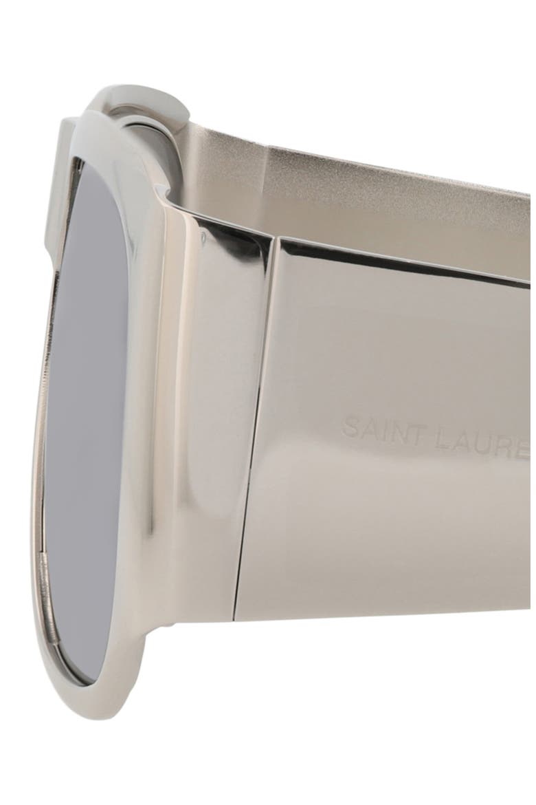 58mm Square Sunglasses, Alternate, color, SILVER SILVER SILVER