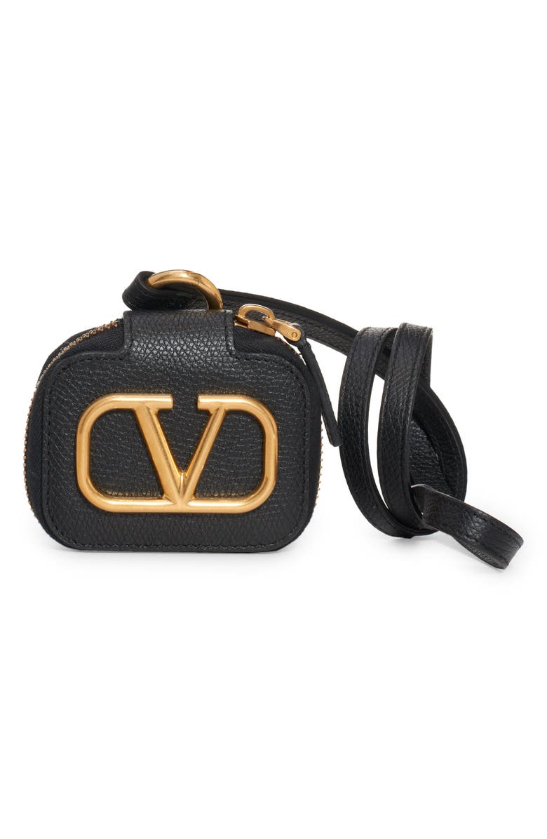 Valentino Garavani VLOGO Leather AirPod Pro Case, Main, color,