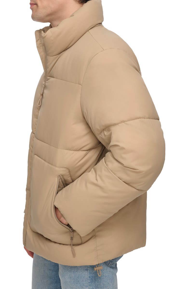 DKNY Zip Front Jacket, Alternate, color, Khaki