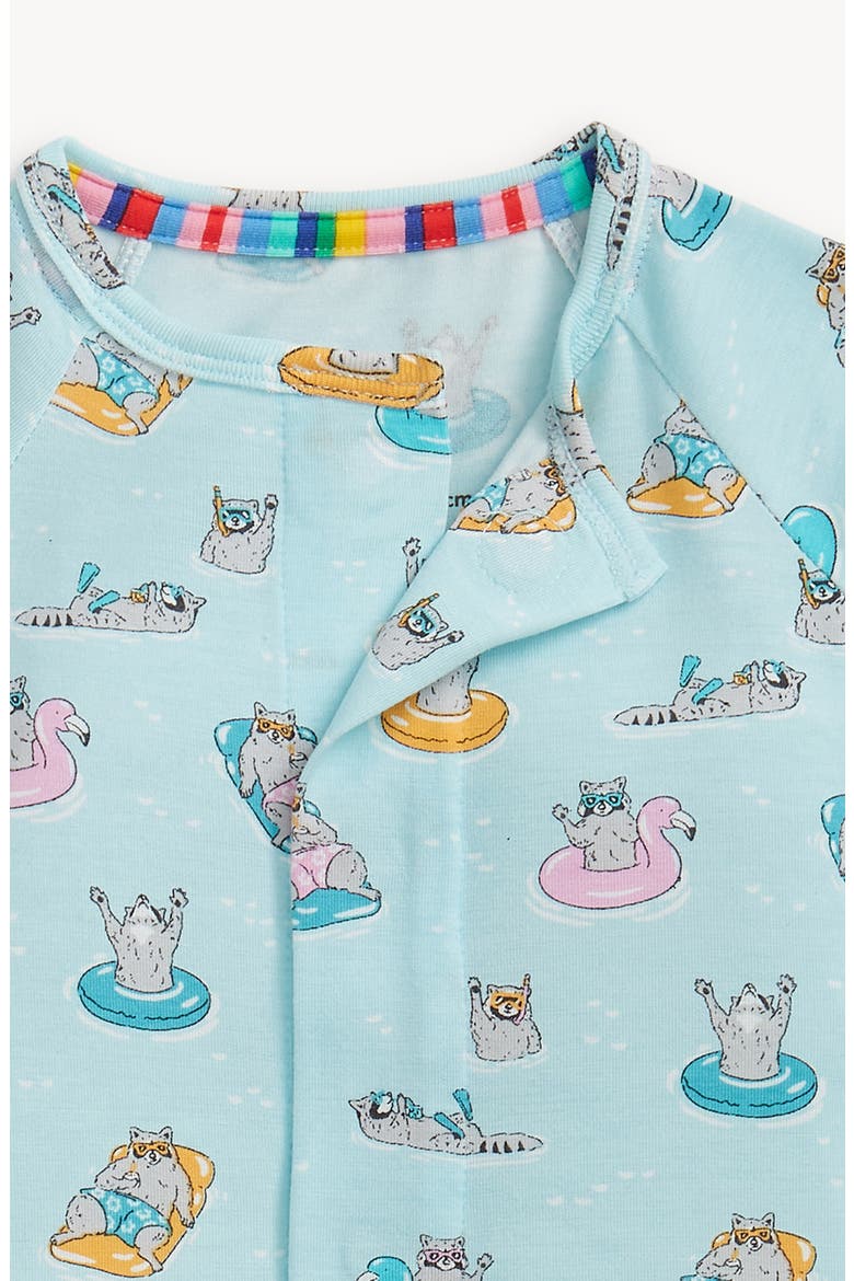 Raccoon Lagoon Magnetic Convertible Romper, Alternate, color, RACCOONS