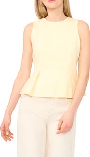 Ted Baker Pleated Ponte Peplum Top