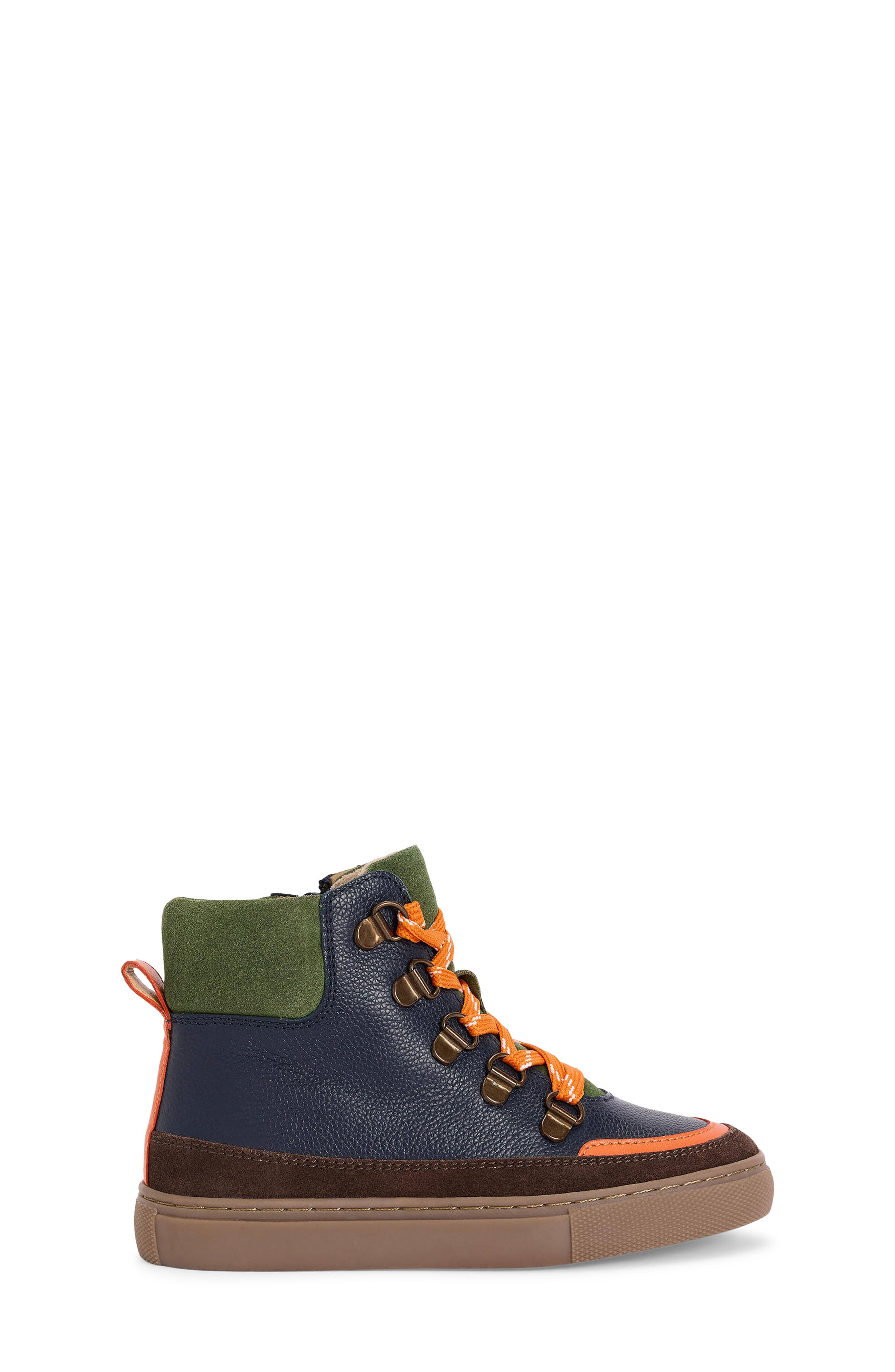 Kids' High Top Sneaker, Main, color, COLLEGE NAVY