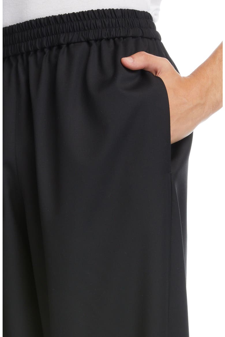 Wool Pull-On Pants, Alternate, color, BLACK