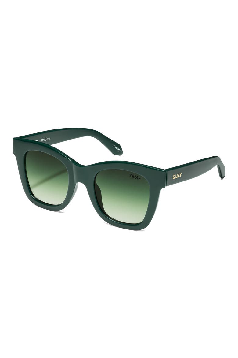 After Hours 51mm Square Sunglasses, Alternate, color, EMERALD