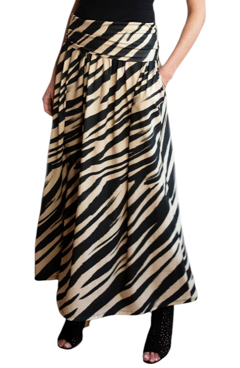 HotSquash London Clothing Roll Top Maxi Skirt, Main, color, 
