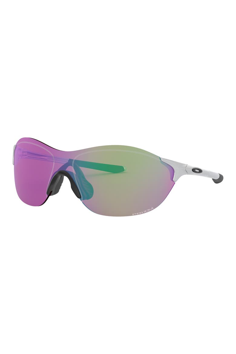 Evzero Swift 138mm Rectangular Sunglasses, Alternate, color, SILVER / PRIZM GOLF
