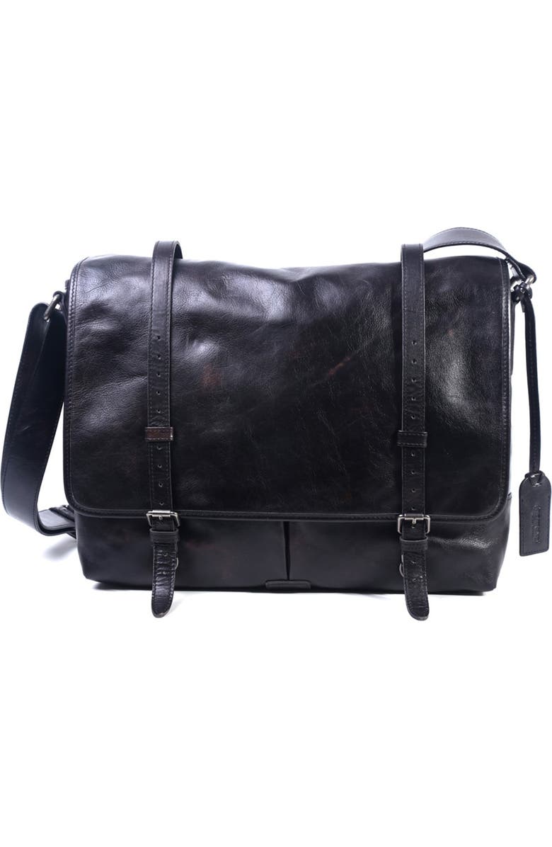 OLD TREND Speedwell Leather Messenger Bag, Main, color,