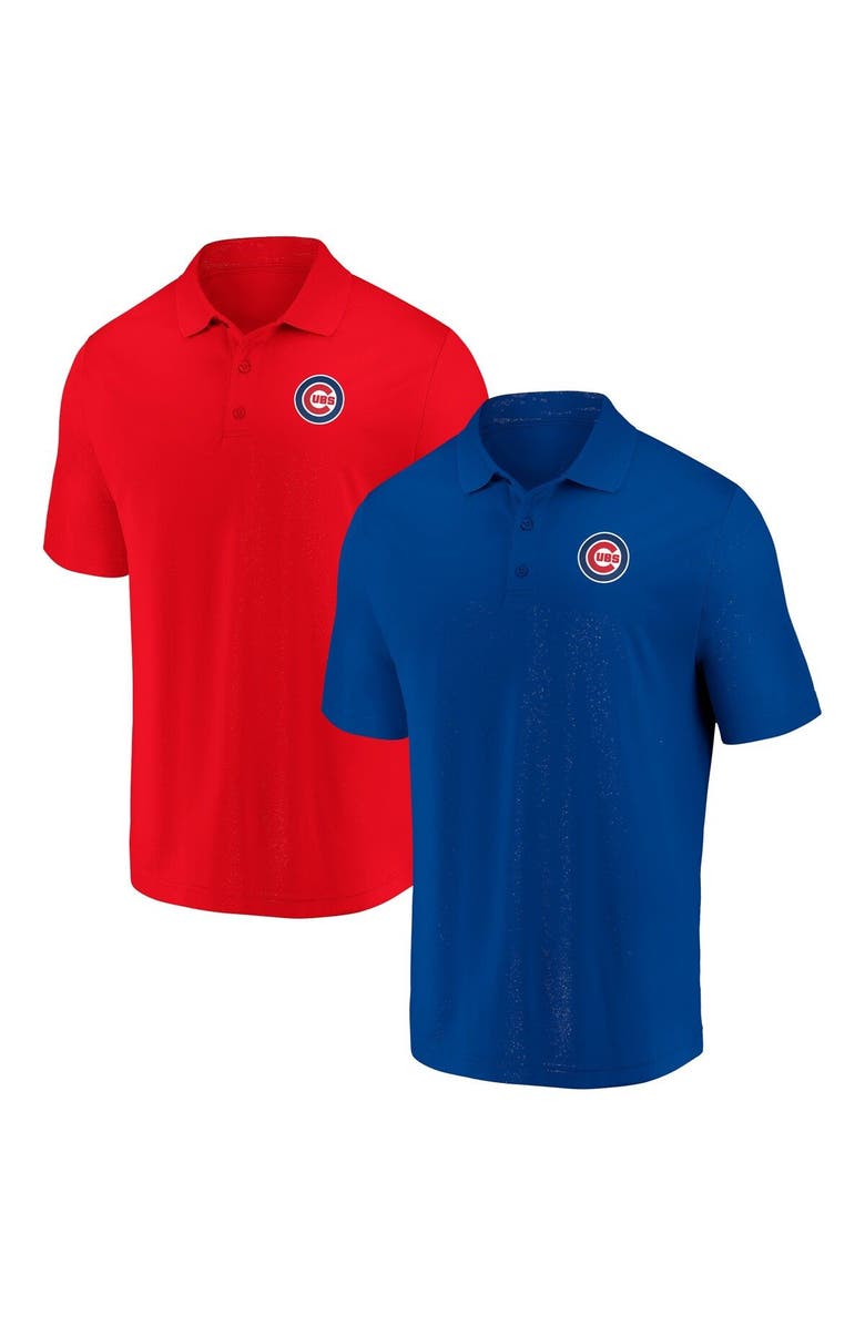FANATICS Men's Fanatics Branded Royal/Red Chicago Cubs Polo Combo Pack, Main, color,
