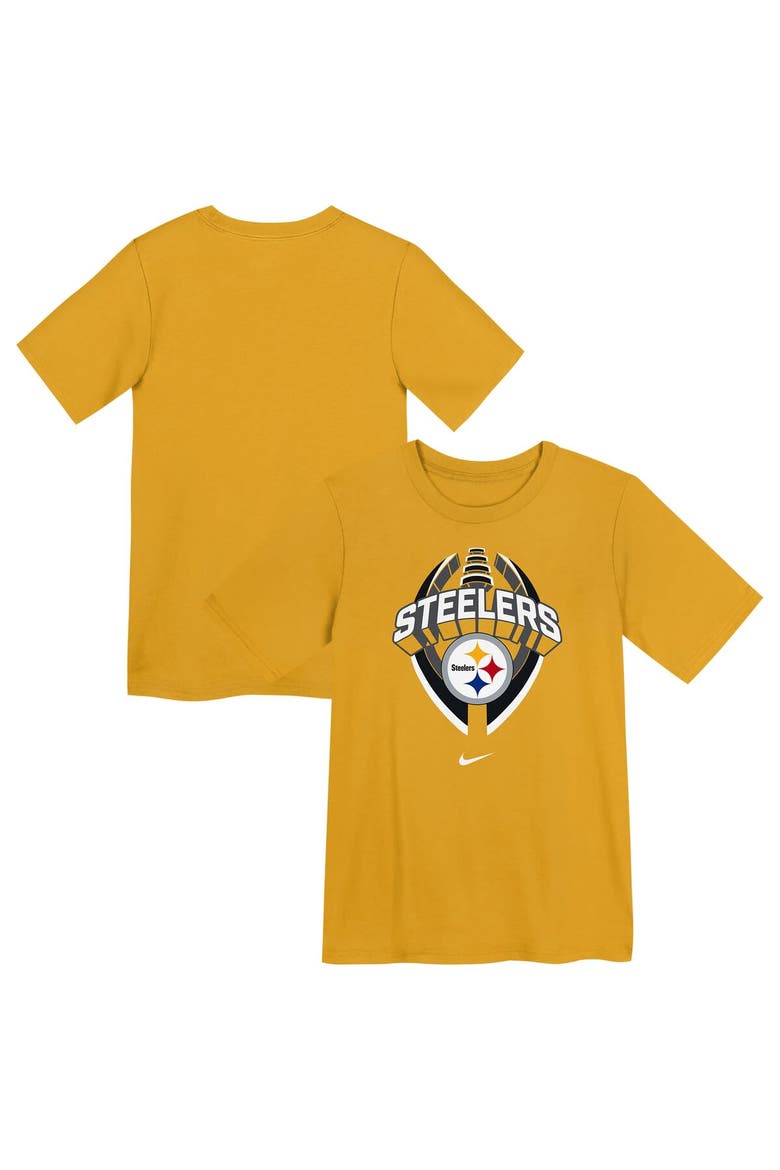 Preschool Nike Gold Pittsburgh Steelers Icon Legend Performance T-Shirt, Main, color, Gold