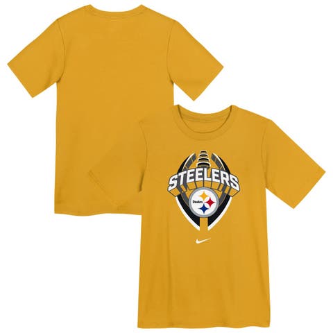 Preschool Nike Gold Pittsburgh Steelers Icon Legend Performance T-Shirt