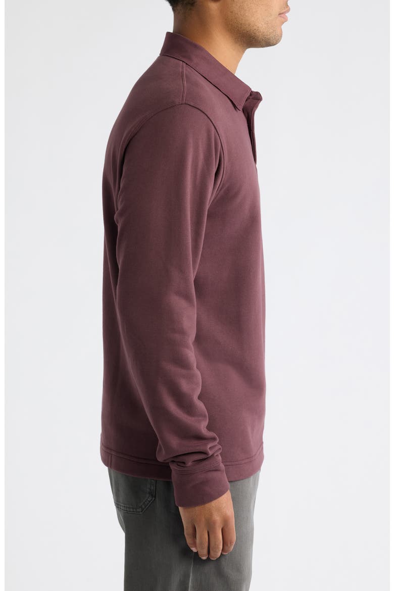 Cypress Long Sleeve Rugby Shirt, Alternate, color, BOYSENBERRY