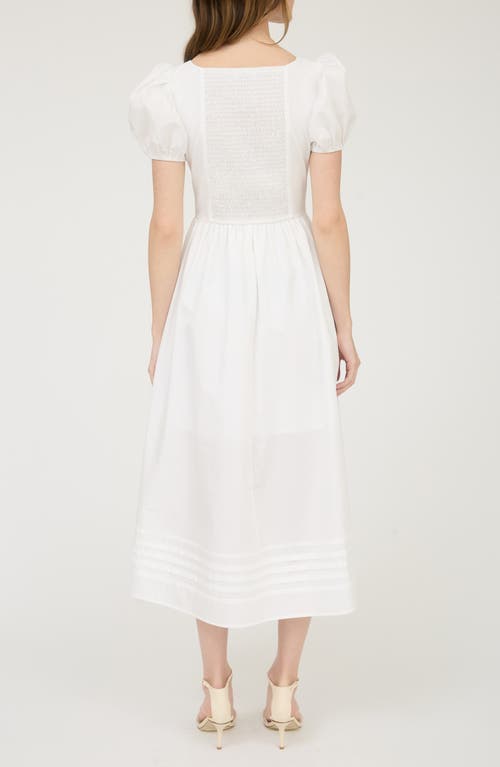 BLU PEPPER BLU PEPPER PUFF SLEEVE MIDI DRESS
