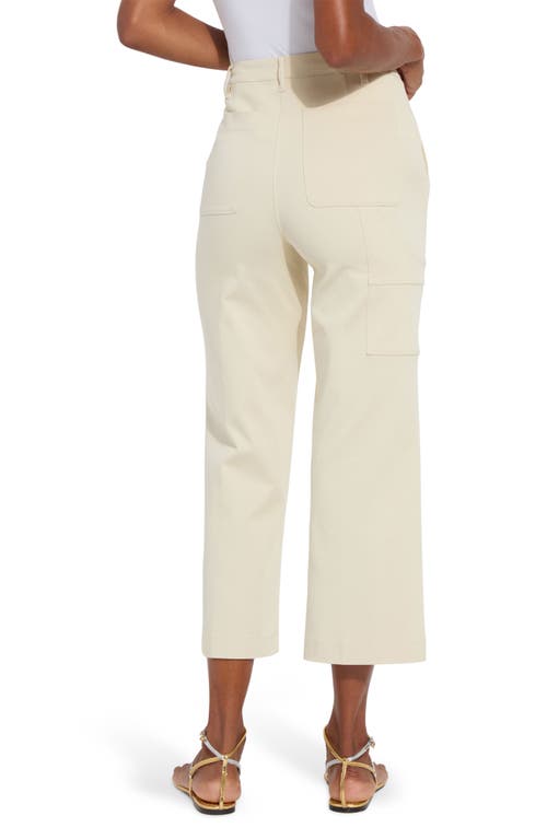 Lyssé Pamela Crop Utility Pants In Ecru