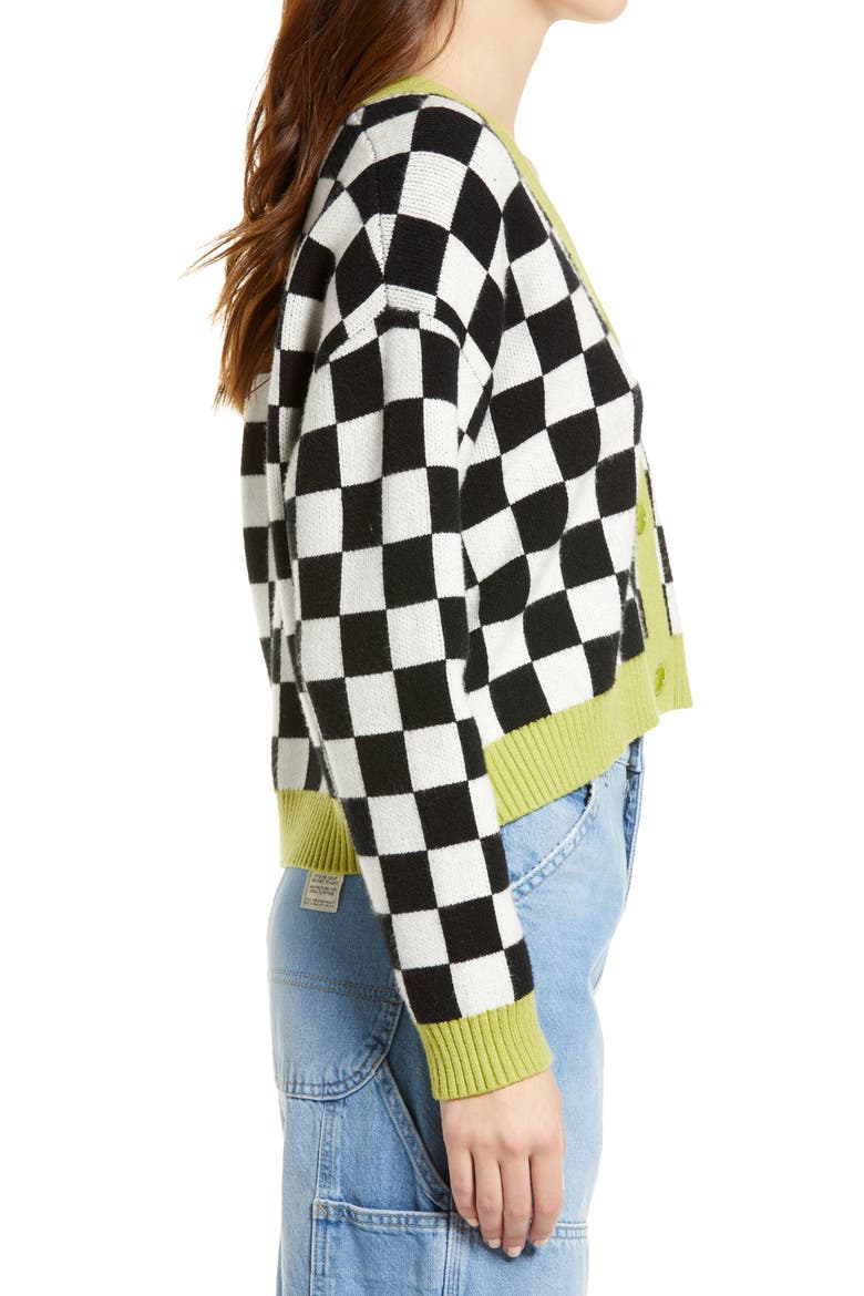 Andretti Cardigan, Alternate, color, RACING FLAG/ LIME