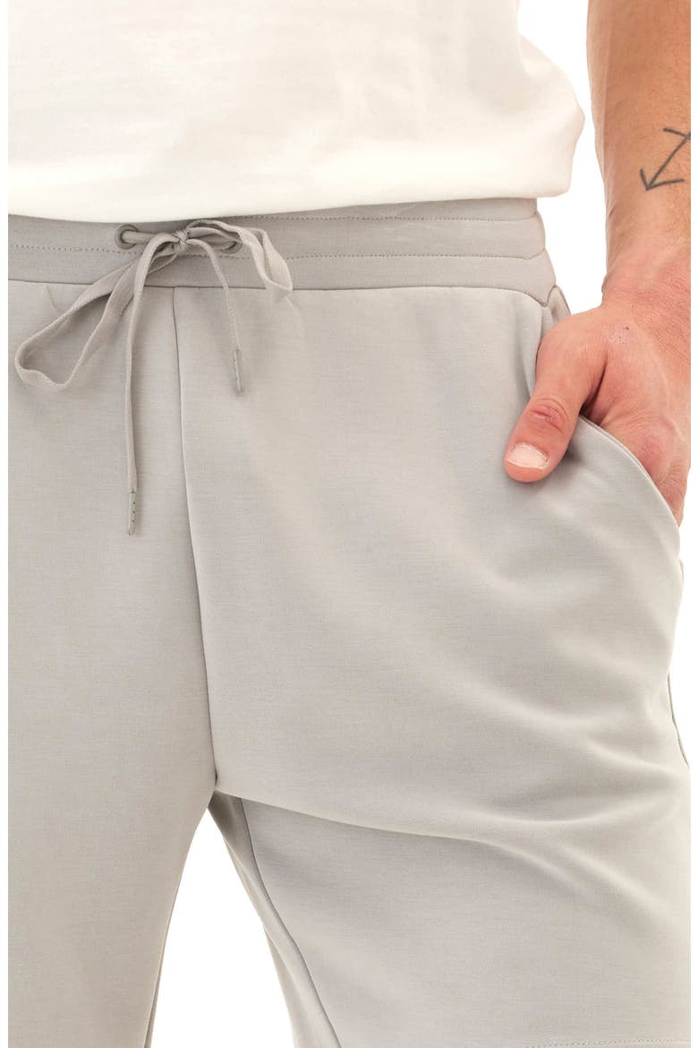 Garrett Peached Drawstring Shorts, Alternate, color, ANCHOR