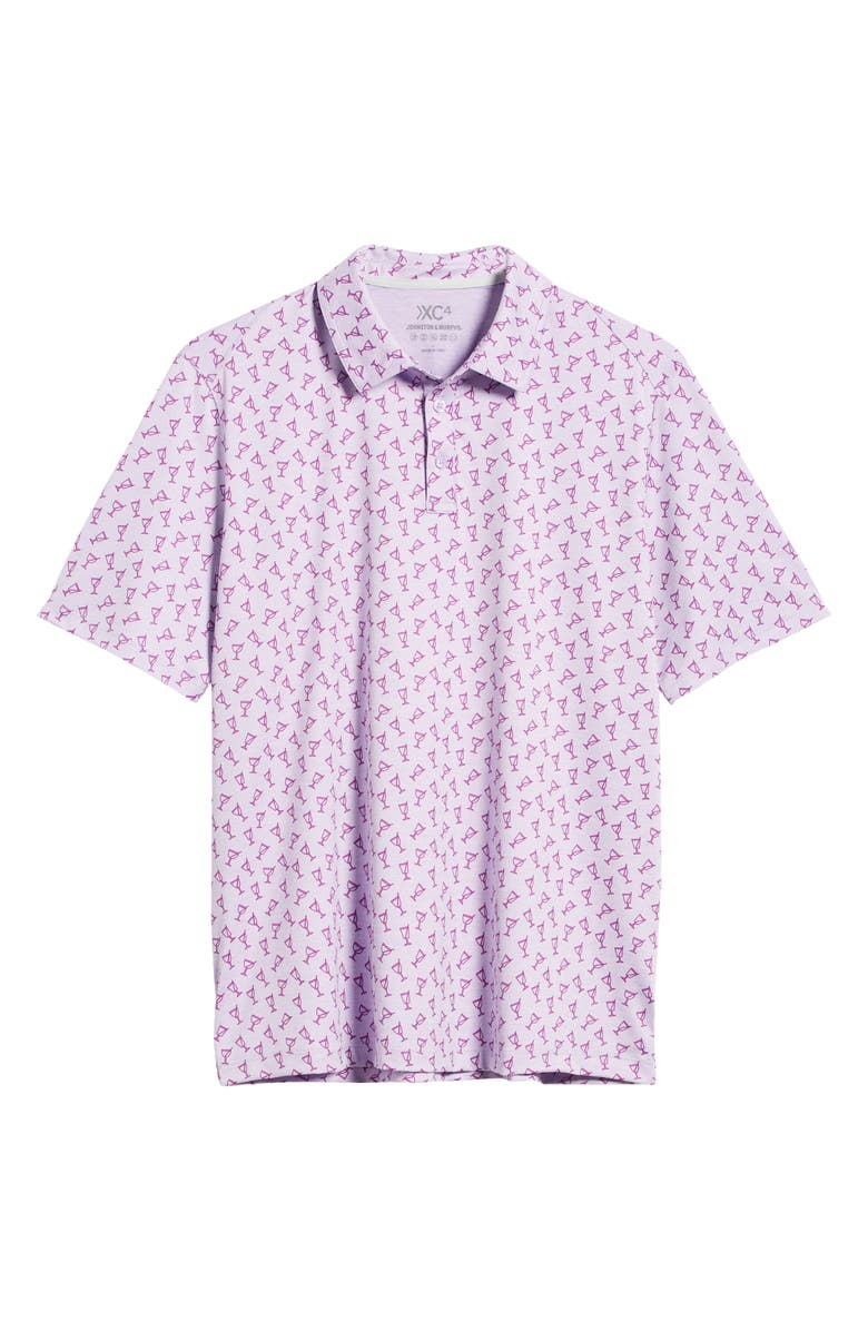Johnston & Murphy XC4<sup>®</sup> Cocktail Print Performance Golf Polo, Alternate, color, 