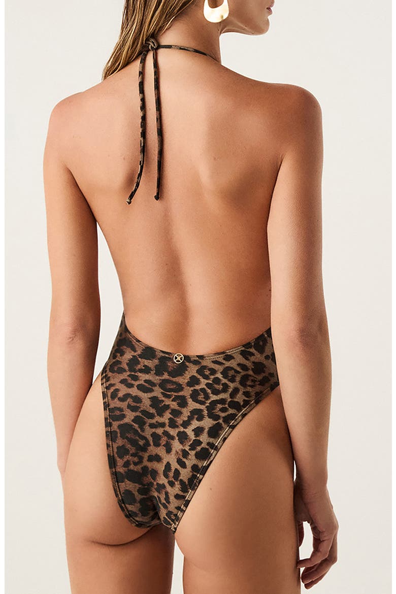 Tammy Renee Open Back One-Piece Swimsuit, Alternate, color, MULTI