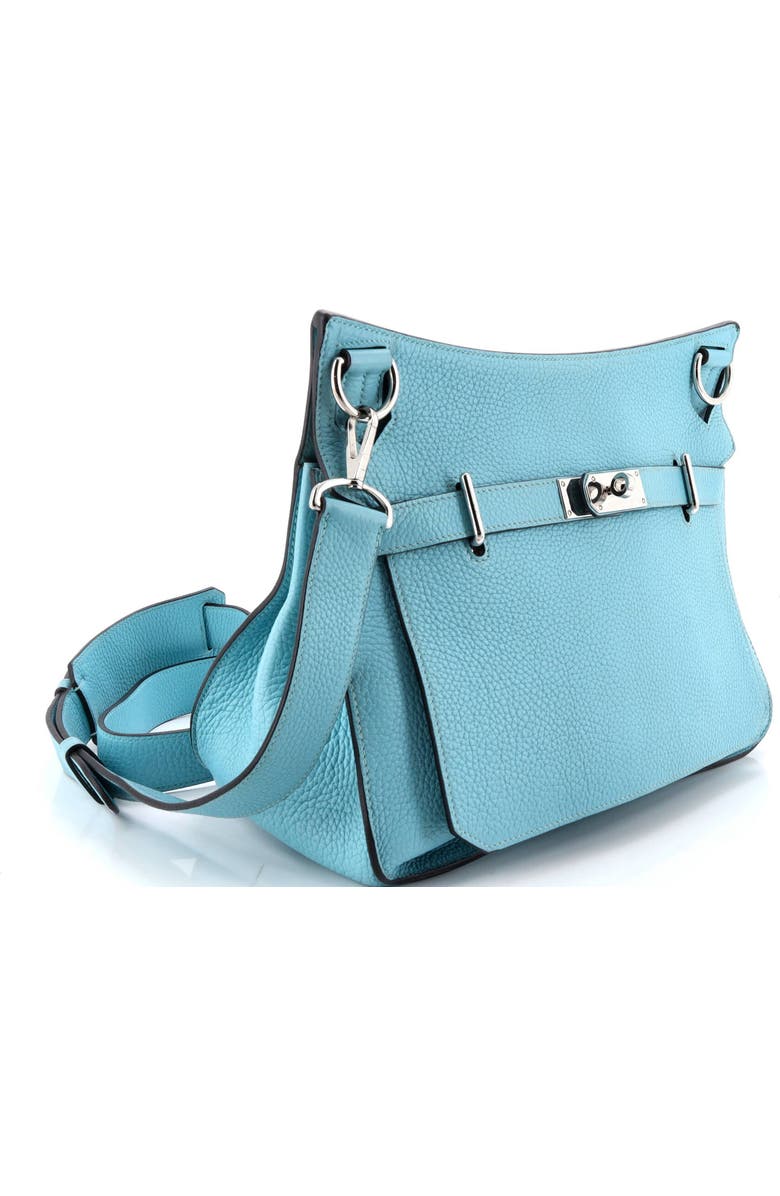 Pre-Owned Hermes Jypsiere Bag Clemence 34, Alternate, color, Bleu Atoll