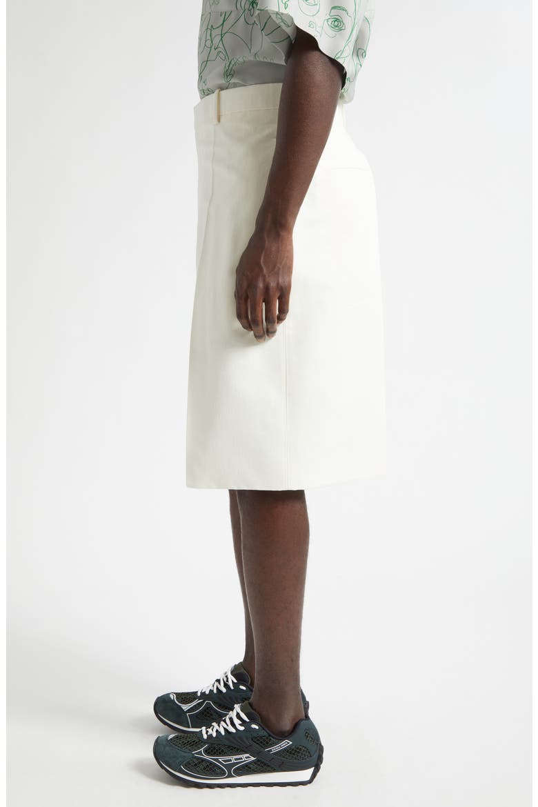 Cotton & Silk Crinkled Toile Shorts, Alternate, color, 9107 PARCHMENT