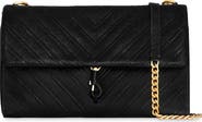 Rebecca Minkoff Large Edie Chevron Embossed Leather Shoulder Bag