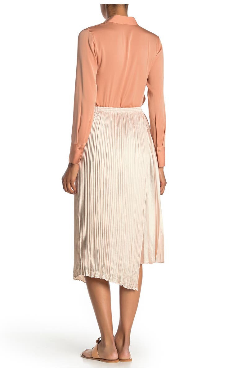 Vince Mixed Pleat Midi Skirt, Main, color,