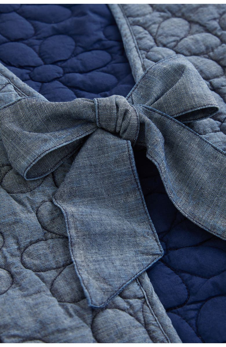 NEXT Floral Quilted Denim Vest, Alternate, color, Blue