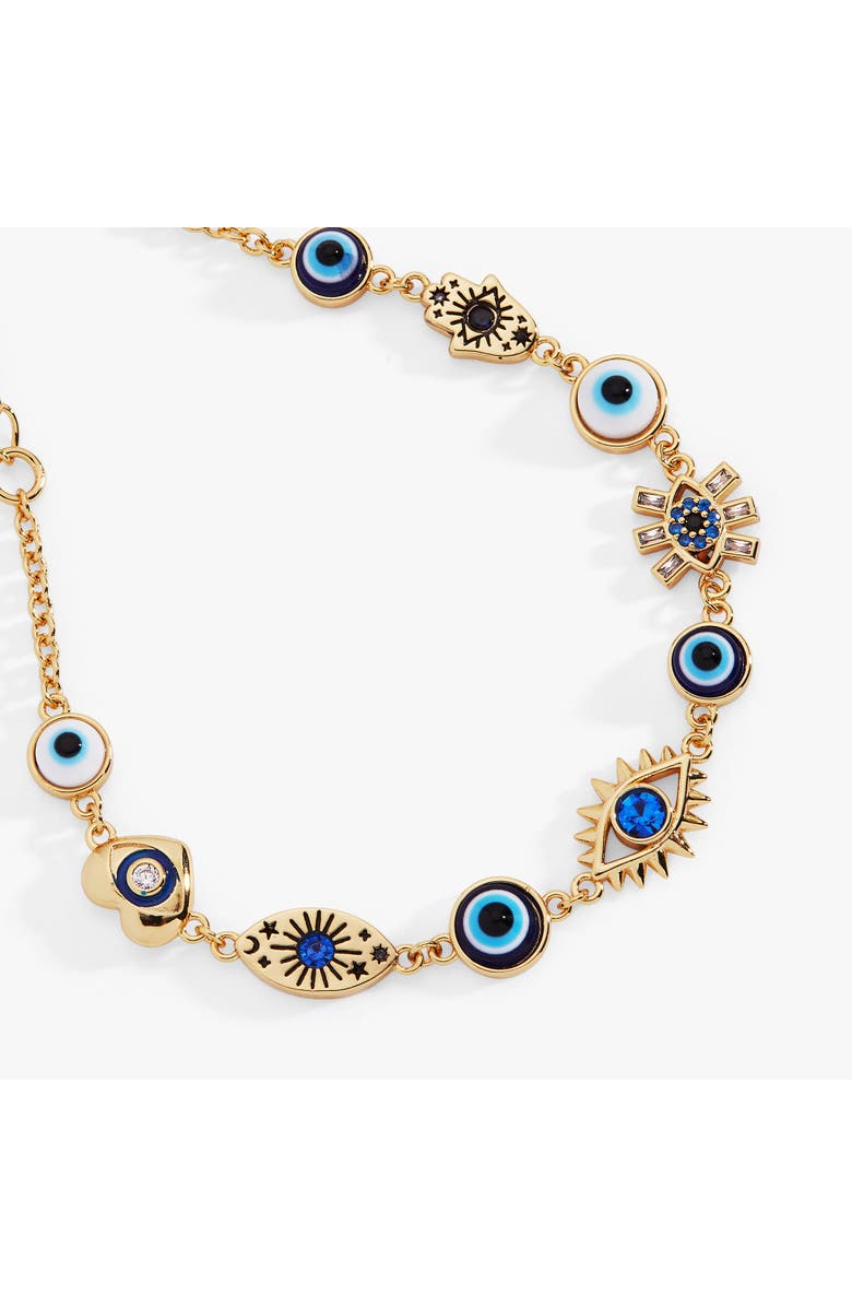 Alex and Ani Evil Eye Linear Bracelet, Alternate, color,