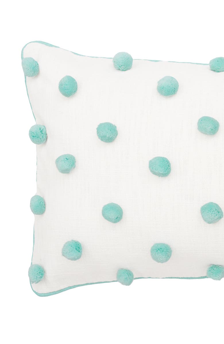 carol & frank Surf Dot Rectangle Oblong Tufted Decorative Accent Pillow, Alternate, color, Green