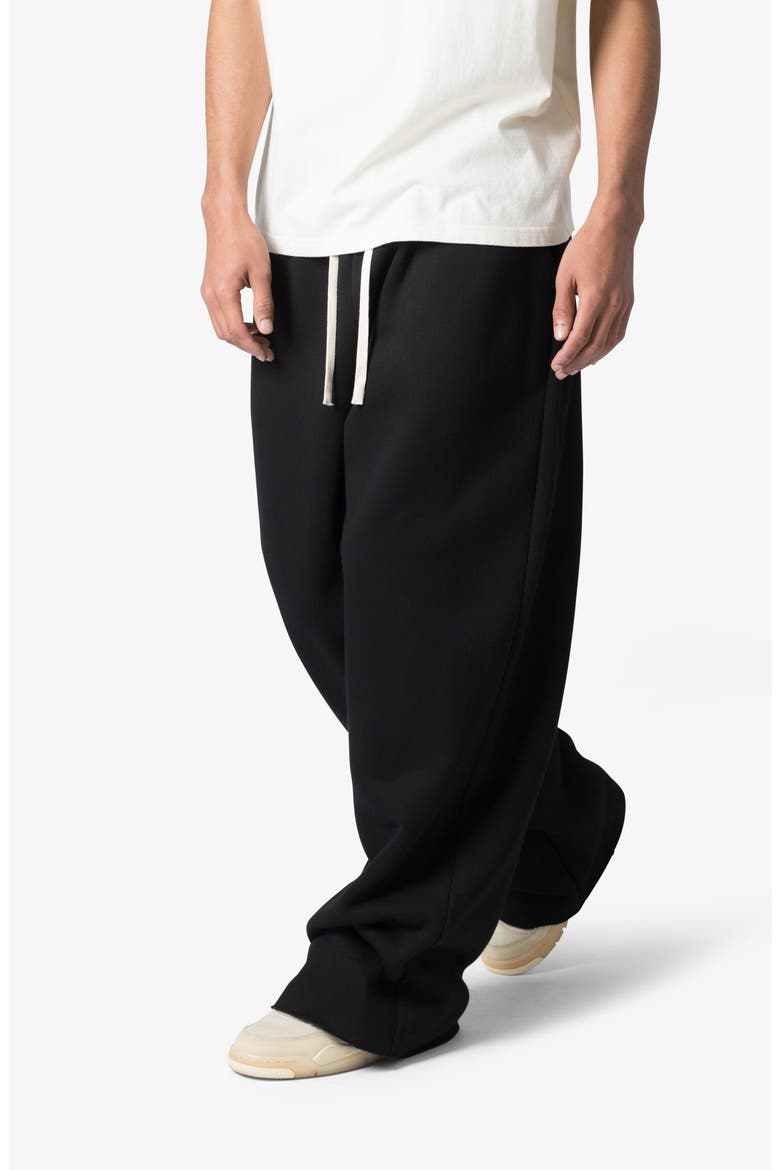 Washed Cotton Ultra Baggy Sweatpants, Alternate, color, BLACK