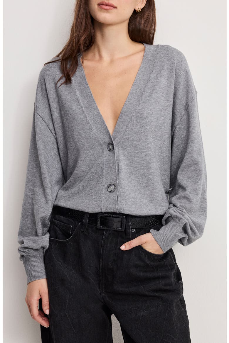 Two Way Button-Up Cardigan, Main, color, CHARCOAL